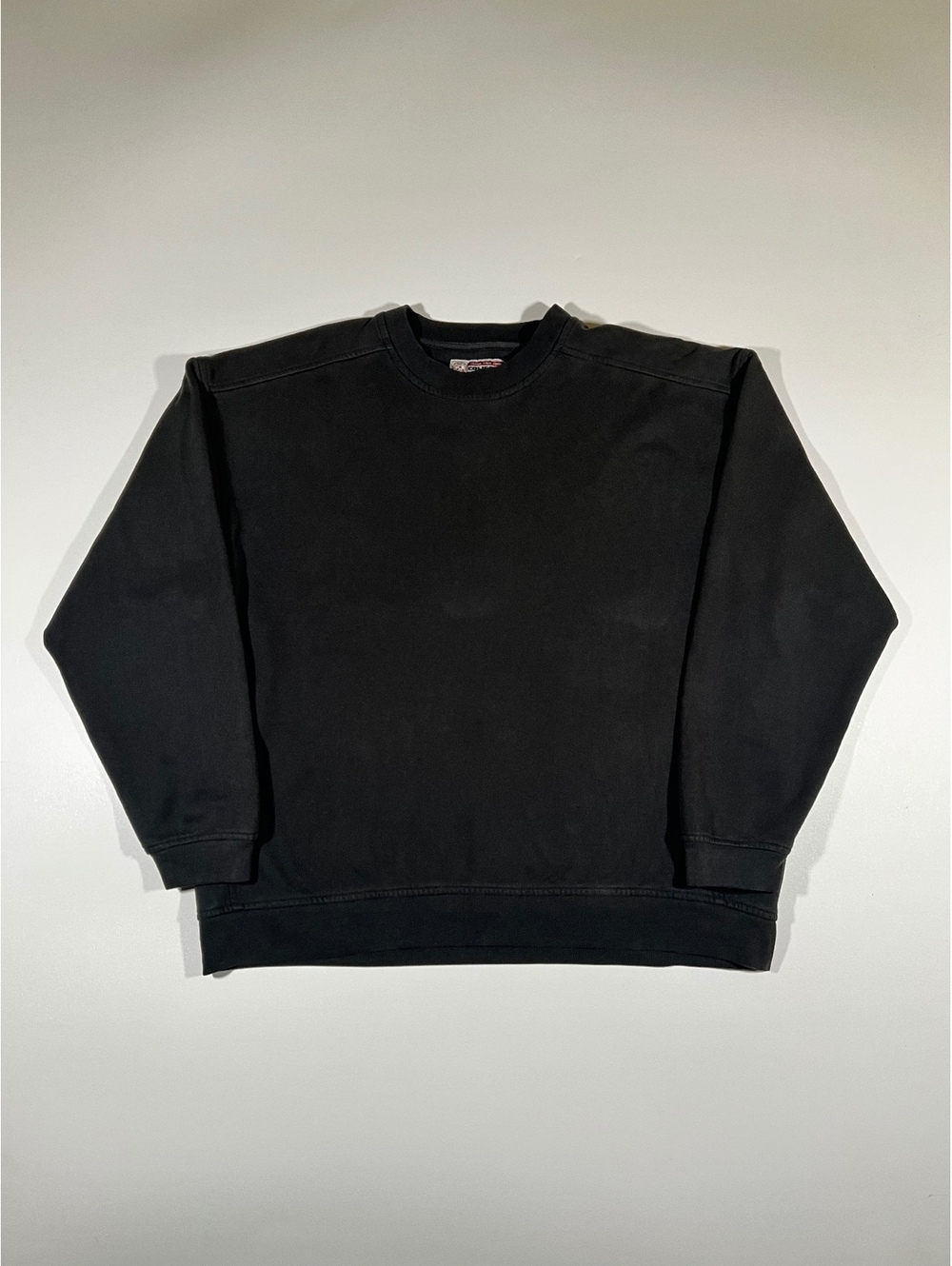 Coliseum Vintage Black Crewneck Sweatshirt Heavyweight Cotton Streetwear Unisex